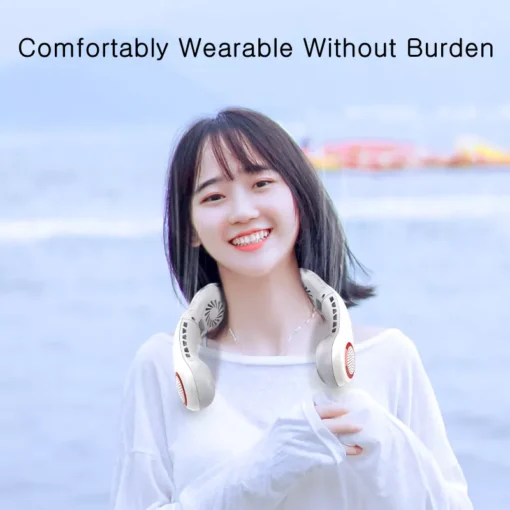 Portable Foldable Hanging Neck Fan - Image 6
