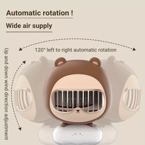 USB Charging Desktop Folding Fan - Image 5