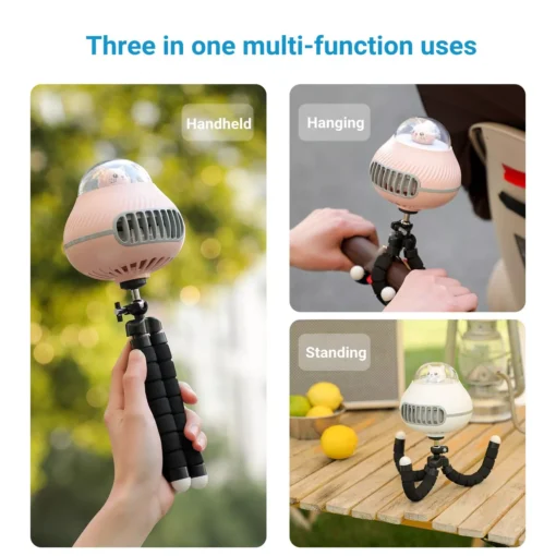 Safety Portable Bladeless Fan for Baby Strollers - Image 3