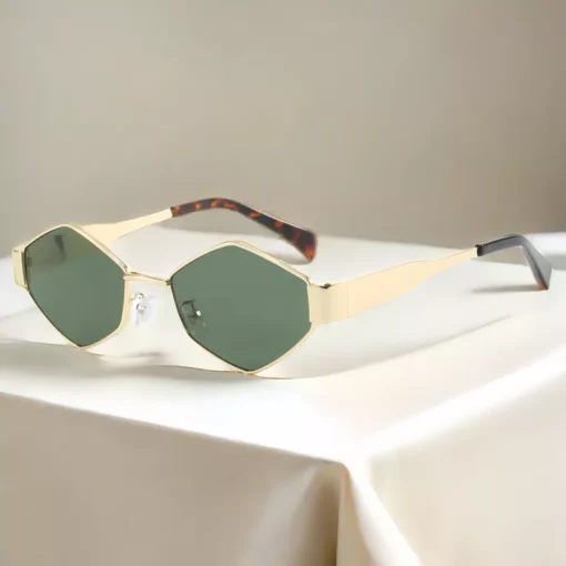 Vintage Hexagon Sunglasses - Image 4