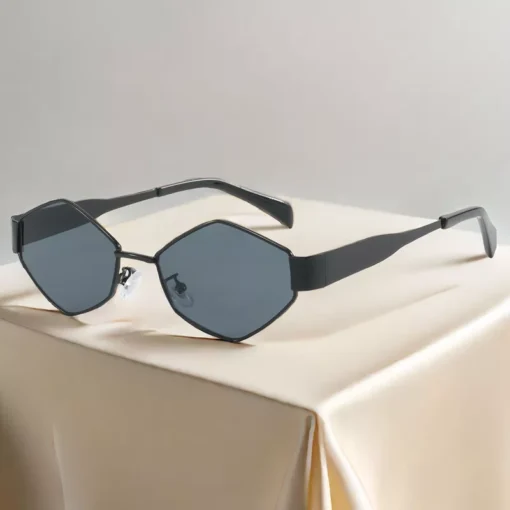Vintage Hexagon Sunglasses - Image 6