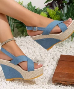 Thick Sole Wedge Heel Sandals for Women