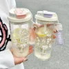 350ml Cute Transparent Glass Water Bottle