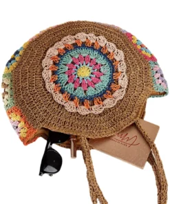 Colorful Woven Casual Beach Shoulder Bag