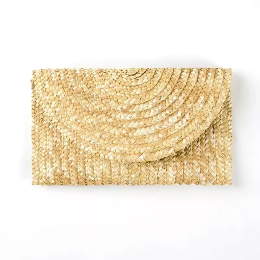 Women’s Grass Woven Large Capacity Clutch Bag - Image 6