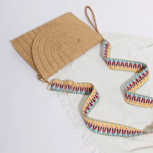 Women’s Bohemian Straw Clutch Handbag - Image 6