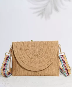 Women’s Bohemian Straw Clutch Handbag