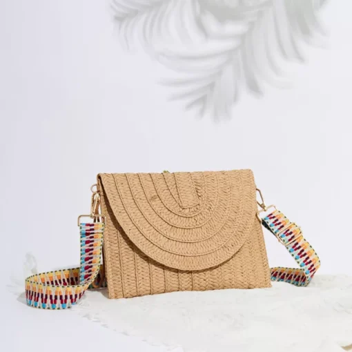 Women’s Bohemian Straw Clutch Handbag - Image 5