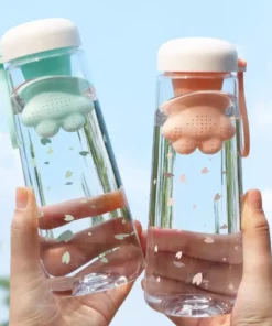 Cute Cat’s Claw Plastic Water Bottle