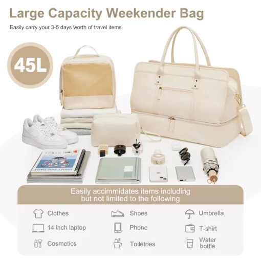Women’s Large Capacity Travel Tote Bag Set - Image 3
