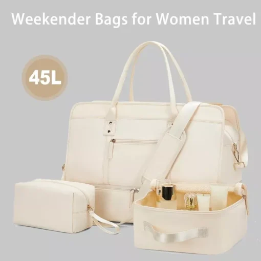 Women’s Large Capacity Travel Tote Bag Set - Image 2