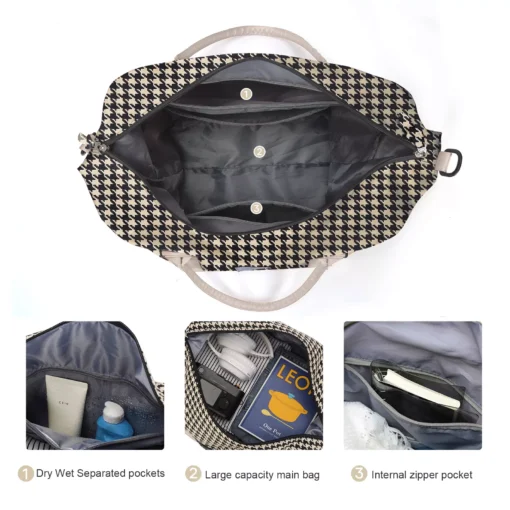 Waterproof Nylon Duffel Tote for Women - Image 4