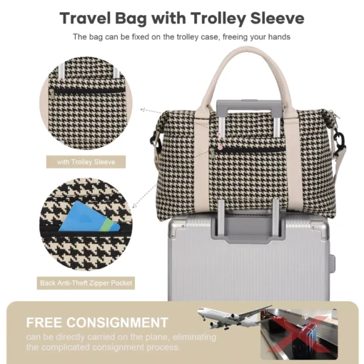 Waterproof Nylon Duffel Tote for Women - Image 6