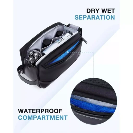 Large Travel Toiletry Organizer for Men – Water-resistant Dopp Kit - Image 5