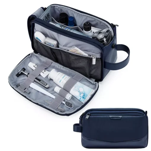 Large Travel Toiletry Organizer for Men – Water-resistant Dopp Kit