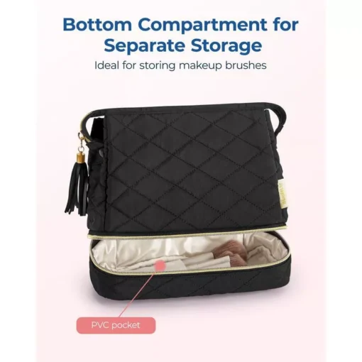 Double Layer Makeup Cosmetic Bag - Image 4