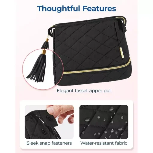 Double Layer Makeup Cosmetic Bag - Image 2