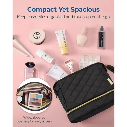 Double Layer Makeup Cosmetic Bag - Image 3