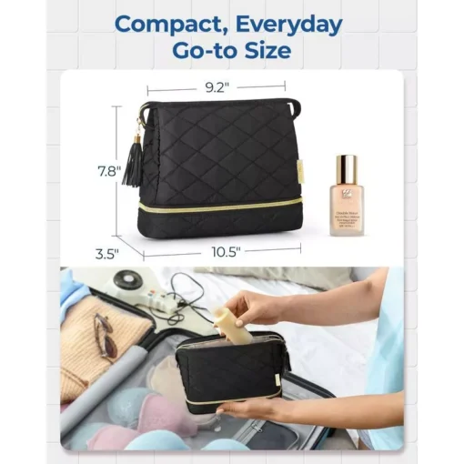 Double Layer Makeup Cosmetic Bag - Image 6
