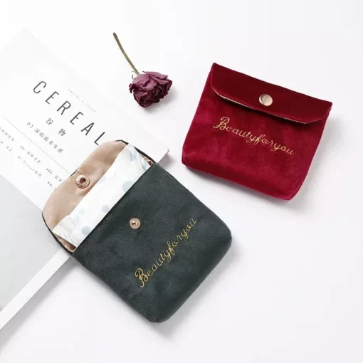 Velvet Mini Cosmetic & Storage Bag - Image 3
