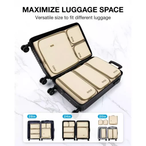 6-Piece Travel Organizer Storage Bags Set - Image 2