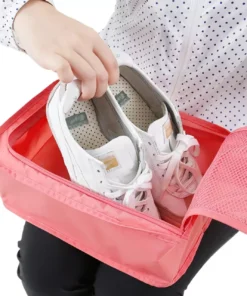 Women’s Portable Multifunction Travel Tote with Shoe Organizer