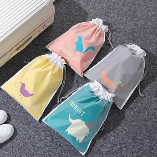 Cartoon Cute Large Capacity Waterproof Drawstring Storage Bag - Image 5