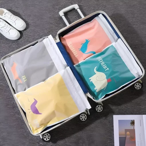 Cartoon Cute Large Capacity Waterproof Drawstring Storage Bag - Image 6