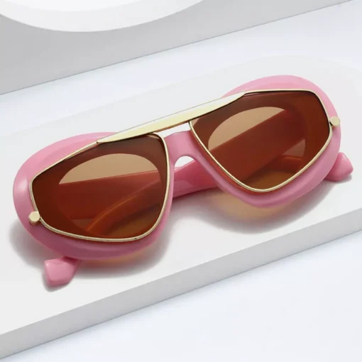 Y2K Cat Eye Oversized Women Fashion Sunglasses - Image 2