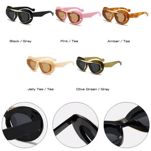 Y2K Cat Eye Oversized Women Fashion Sunglasses - Image 5