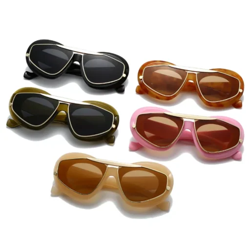 Y2K Cat Eye Oversized Women Fashion Sunglasses - Image 3