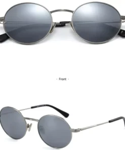 Luxury Round Polarized Mirror Sunglasses for Women – UV400 Protection