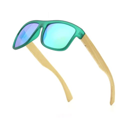 Sea Gradient Shades Sunglasses for Men Bamboo UV400 Lenses - Image 5