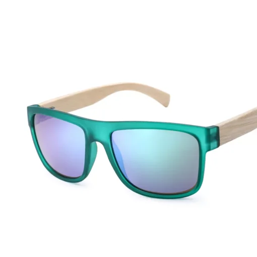 Sea Gradient Shades Sunglasses for Men Bamboo UV400 Lenses - Image 4