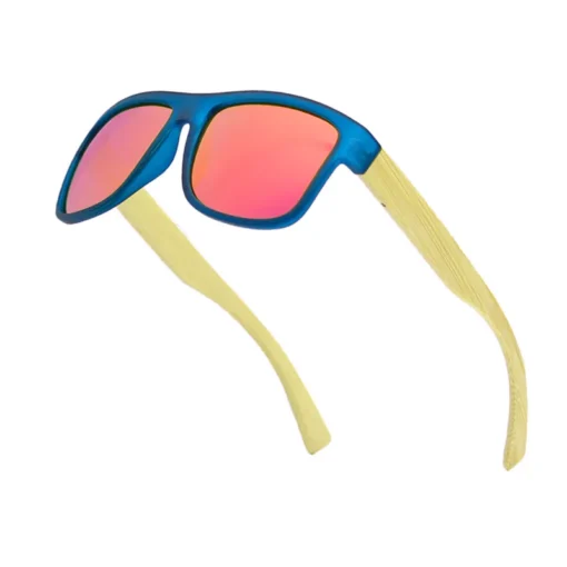 Sea Gradient Shades Sunglasses for Men Bamboo UV400 Lenses - Image 6