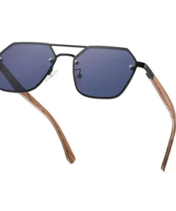Polarized Wood Frame Sunglasses