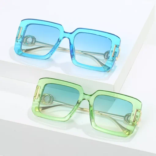 Trendy Square Punk Sunglasses - Image 4