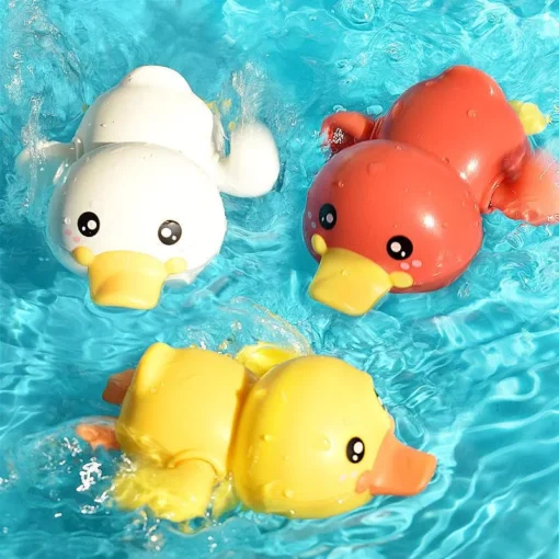 Classic Clockwork Bathing Ducks – Fun Baby Bath Toys for Ages 0-6