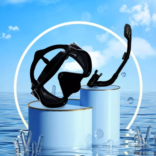 Anti-Fog Kids Swimming Goggles with Snorkel - Image 2