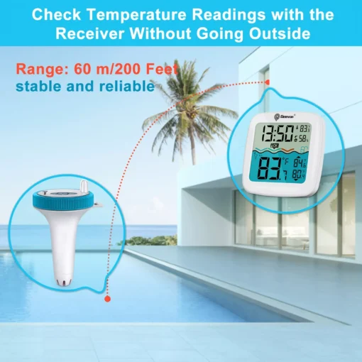 Wireless Floating Pool Thermometer with Indoor Humidity Monitor - Image 4
