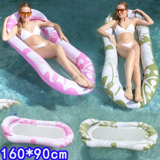 Inflatable PVC Folding Mesh Lounger - Image 2