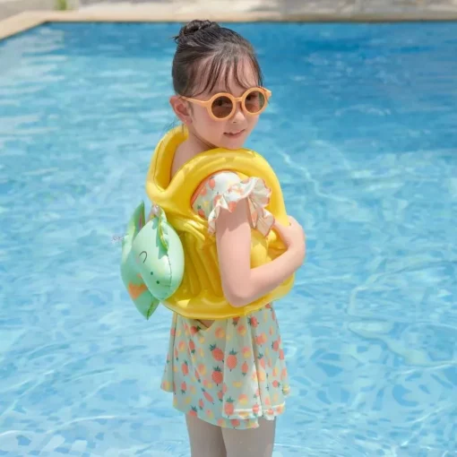 Kids’ Dinosaur Swim Ring & Safety Float Vest - Image 2