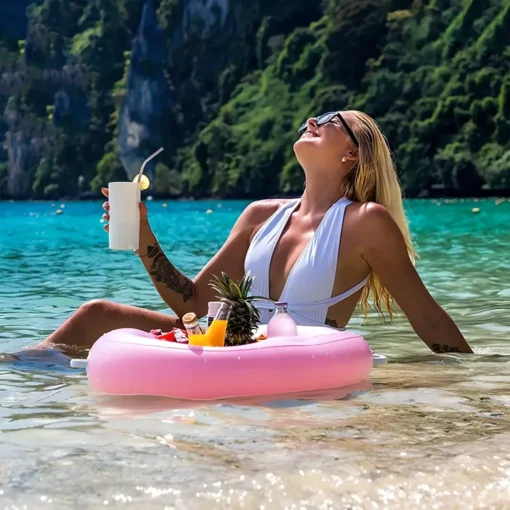 Inflatable Pool and Beach Drink Holder - Image 3