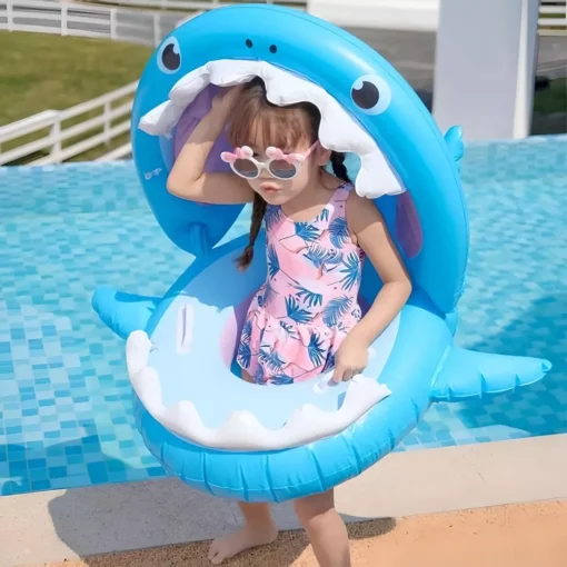Shark Inflatable Baby Swimming Ring - Image 3