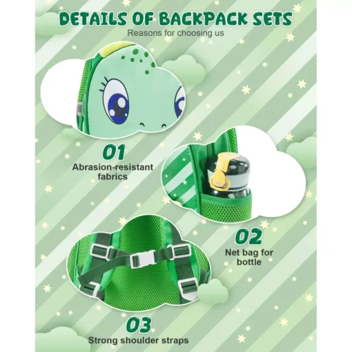 Kid’s 14-Inch Dinosaur Backpack - Image 3