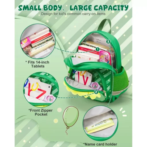 Kid’s 14-Inch Dinosaur Backpack - Image 4