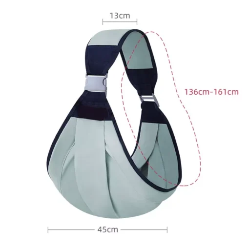 Green Ergonomic Baby Sling - Image 6