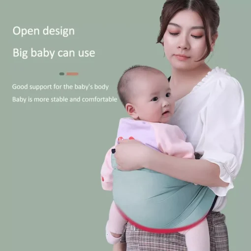 Green Ergonomic Baby Sling - Image 4