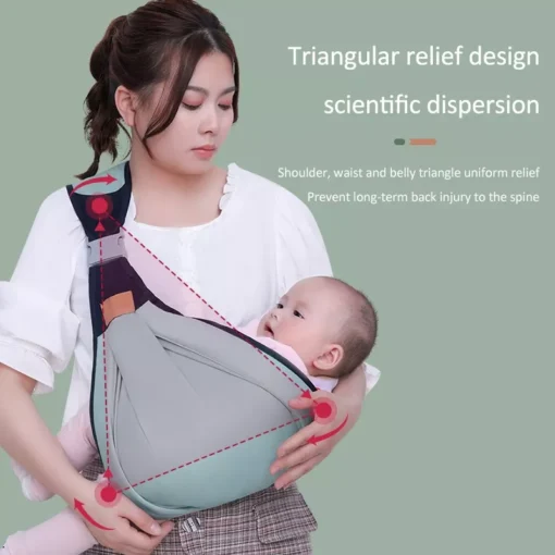 Green Ergonomic Baby Sling - Image 5