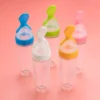 5pcs Silicone Squeezing Feeding Bottle Spoon Feeder for Newborn Baby